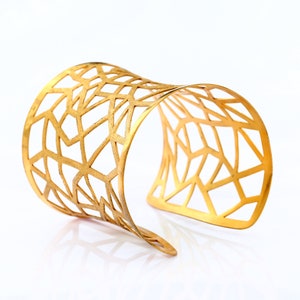 Geometric Bangles, Wide Cuff Bracelets,Open Bangle Bracelet,Minimalistic Jewelry, and Golden Accessories
