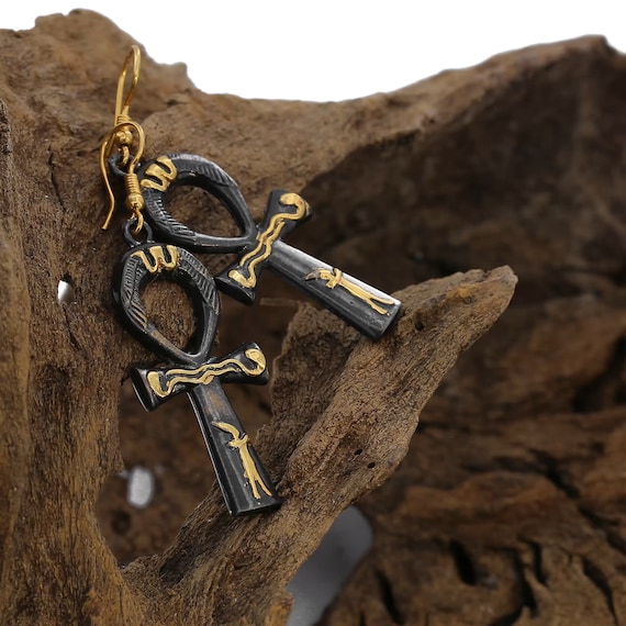 Enchanting Ankh Earrings Ancient Egyptian Inspired Jewelry Gifts
