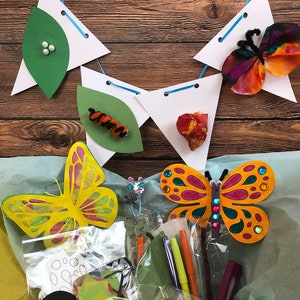 Butter Fly Craft Kit, Butterfly Craft Kit for Kids, Butterfly Craft Activities, Butterfly Life Cycle Craft, DIY Butterfly Bracelet