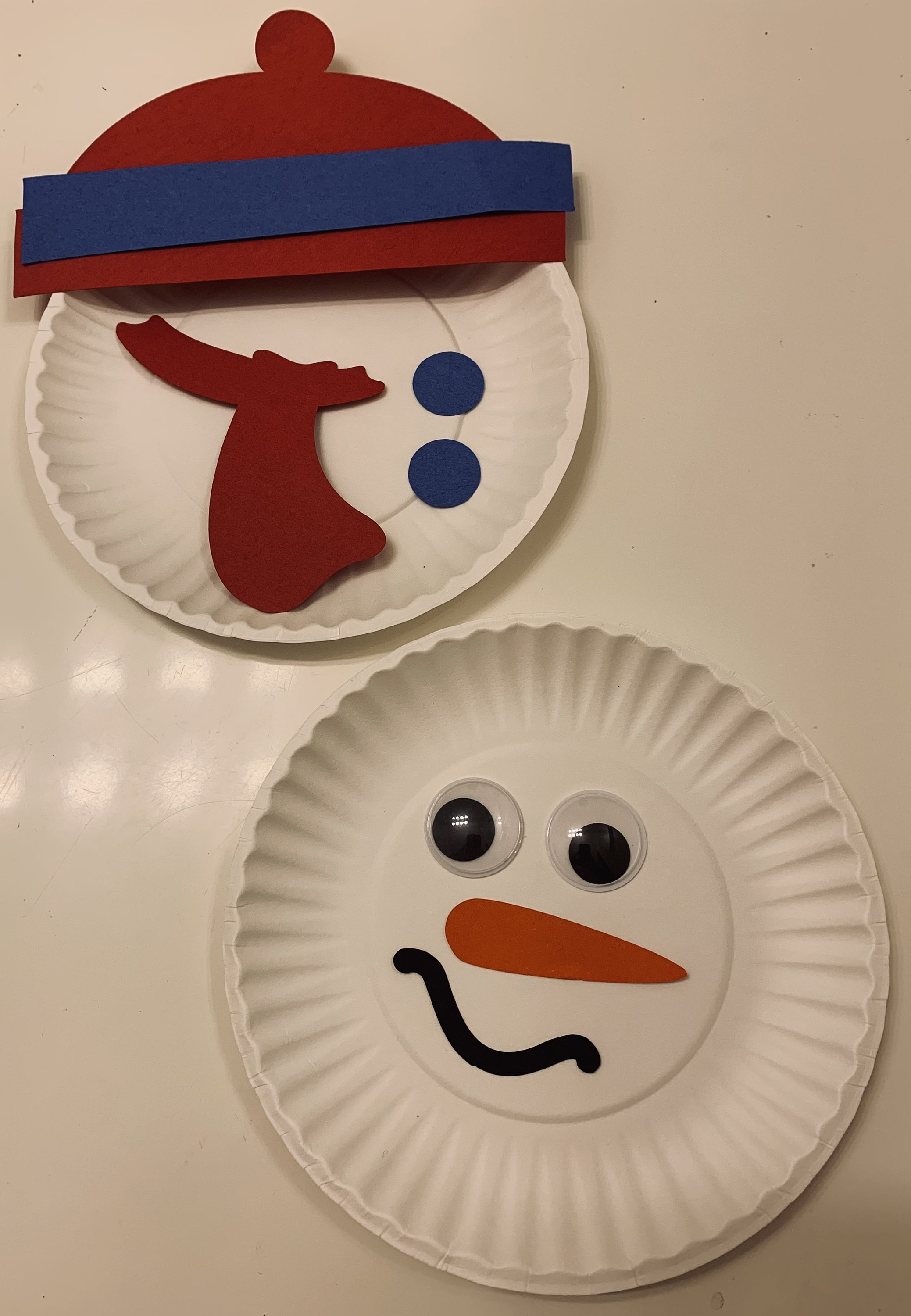 Paper Plate Snowman Craft Kit, Winter Preschool Activity, Classroom ...
