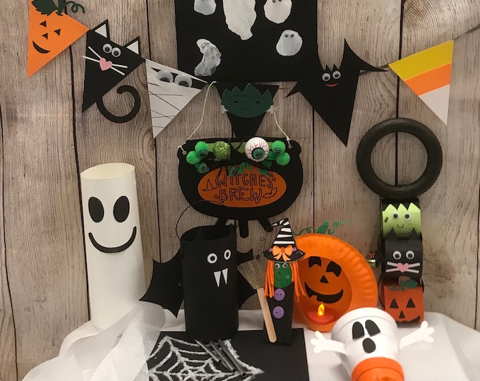 Halloween Craft Kit Halloween Activity Box Halloween Art & Etsy