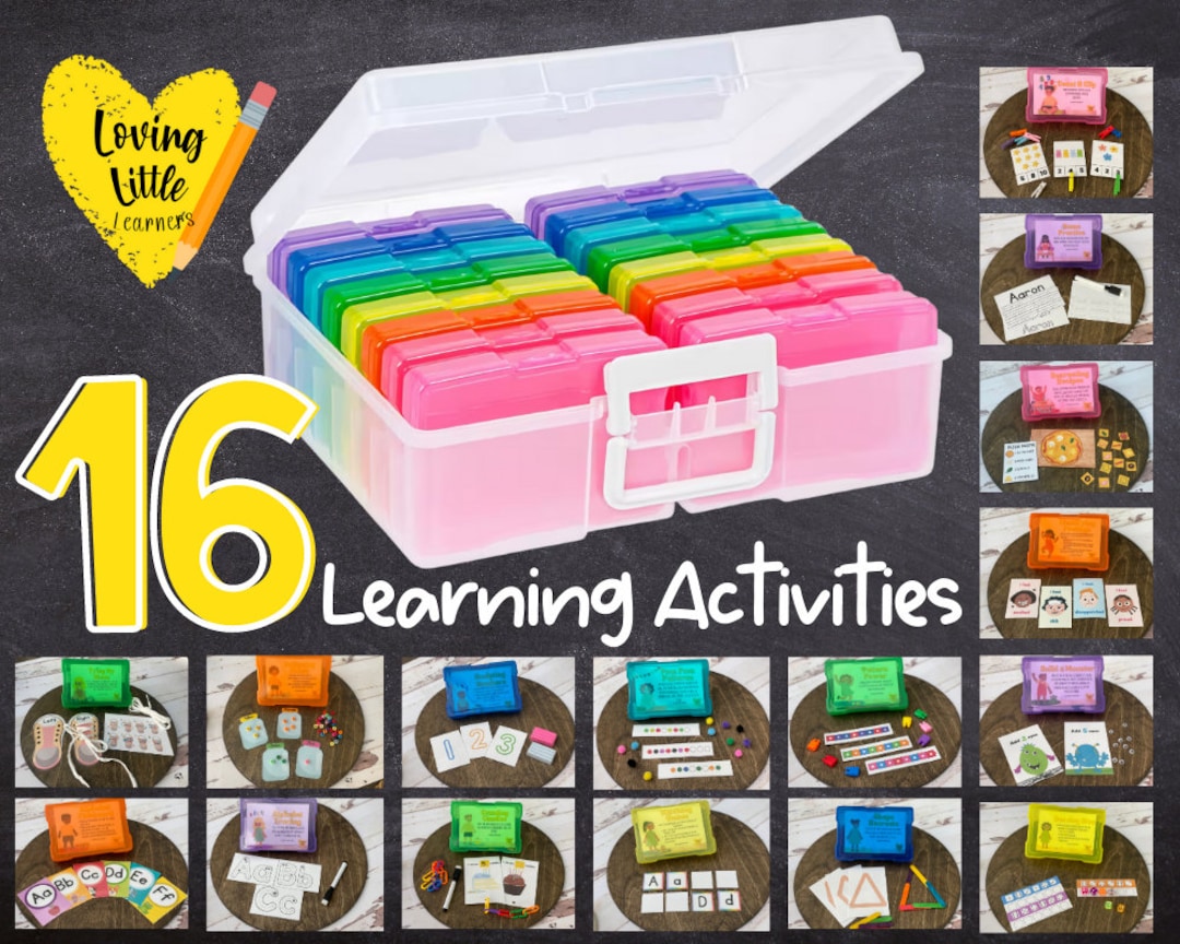 Learning Activity Box Bundles, Kids Activity Bundle, Kindergarten Ready ...