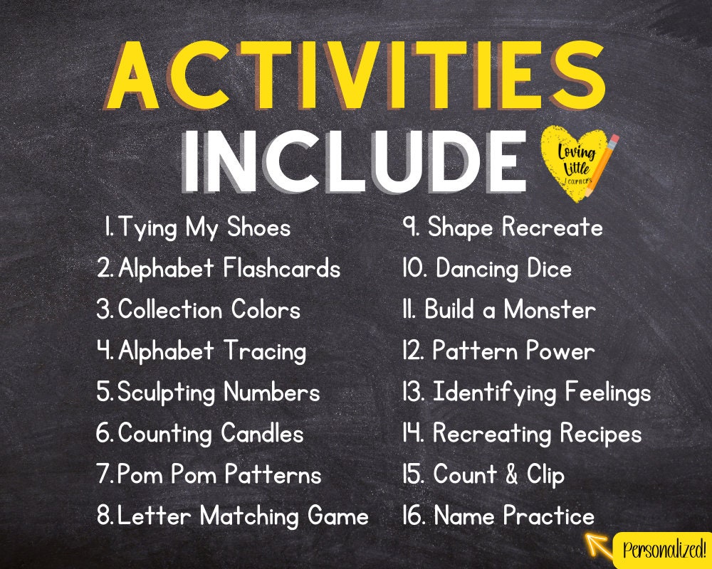 Learning Activity Box Bundles, Kids Activity Bundle, Kindergarten Ready ...