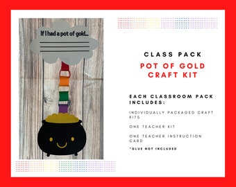 Pot of Gold St. Patrick's Day Craft Kit, Class Pack