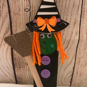 Halloween Craft Kit, Kids Activity Box, DIY Banner, Wind Chime image 6