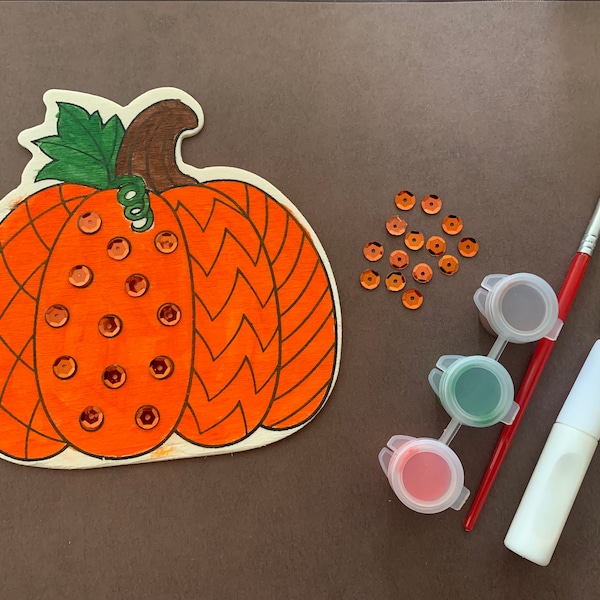 Fall Pumpkin Craft, Pumpkin Crafts, Kids Crafts, Toddler/Preschool Crafts, DIY Craft Kit, Class Craft, Craft for Class Parties, Party Favors