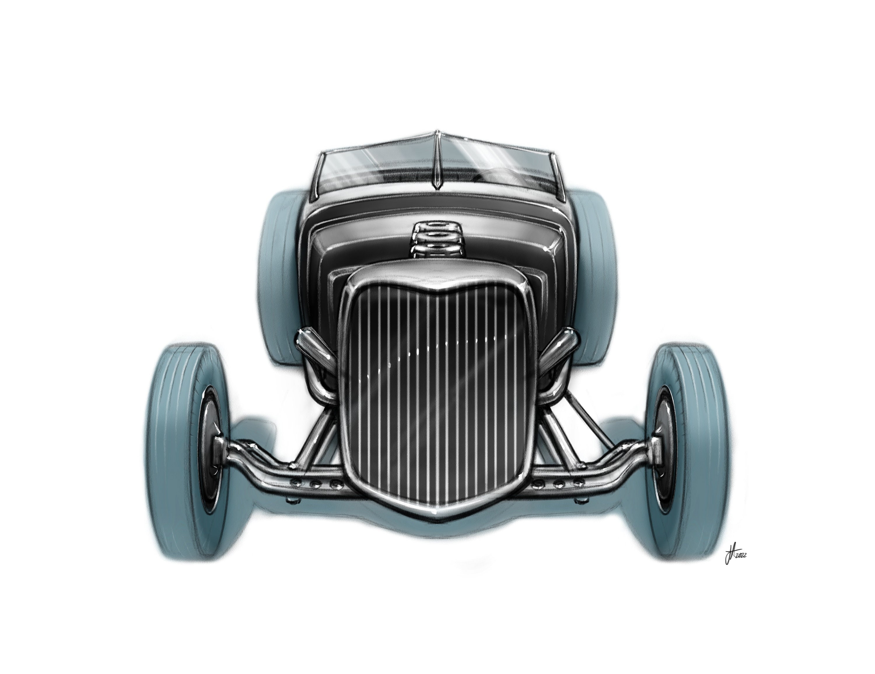 50s' ビンテージHOTRODラットフィンクアイロンプリント転写紙古着バイカー 50s' ビンテージHOTRODラットフィンクアイロンプリント転写紙