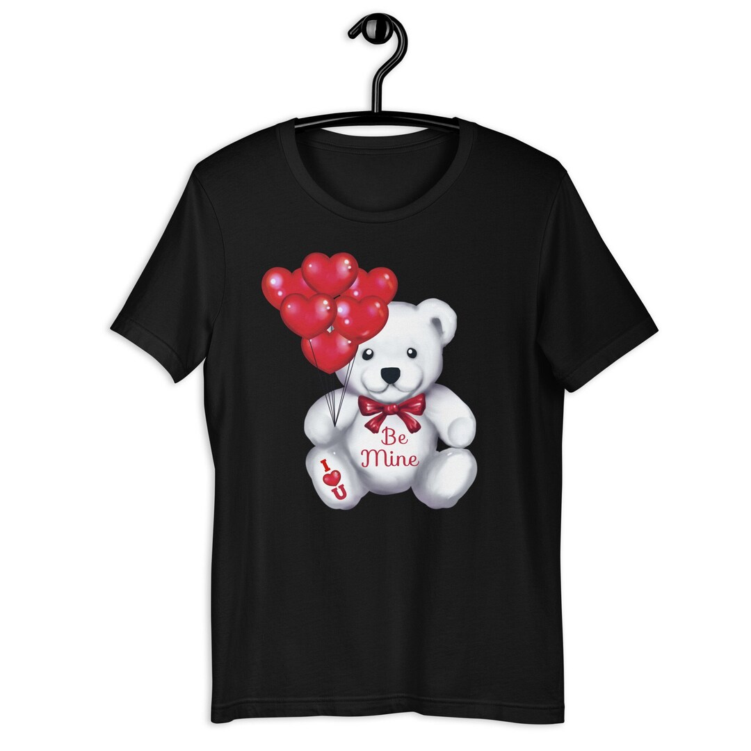 Teddy Bear Valentine Tee, Valentines Day Tee, Valentines Shirts ...