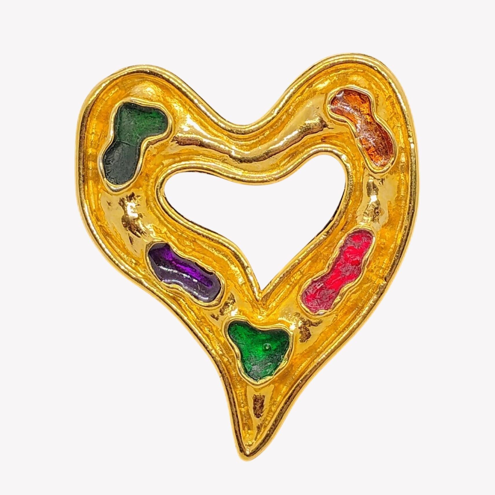 Edouard Rambaud エデュアールランボー　ゴールドハート　バングル Edouard Rambaud Heart - Etsy