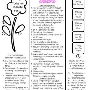 Grounding Techniques Digital Printable.
