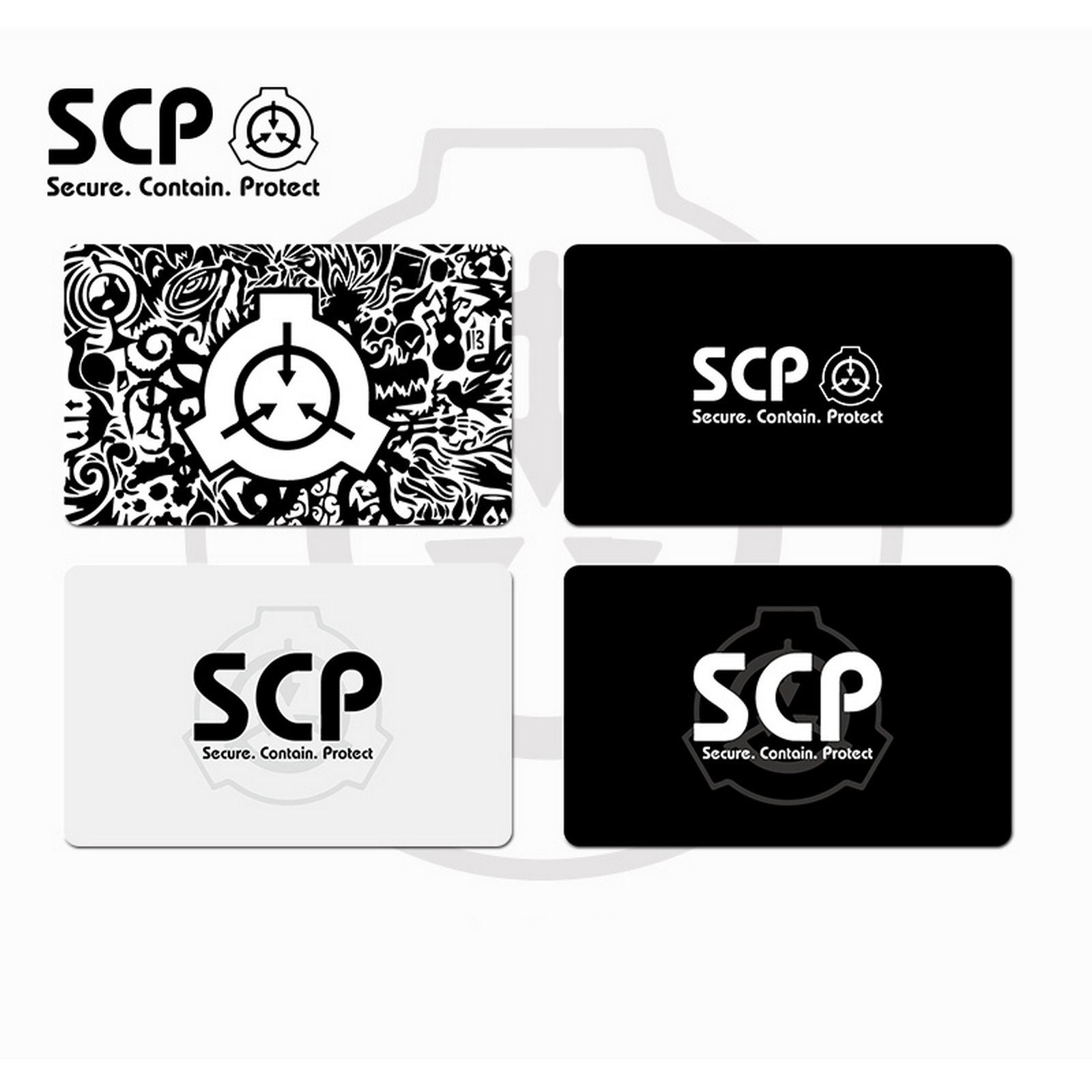 SCP Foundation Bumper Sticker Secure Contain Protect