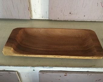 Vintage Wooden Tray. Catchall Tray. Jewelry Tray. Home Wooden Decor