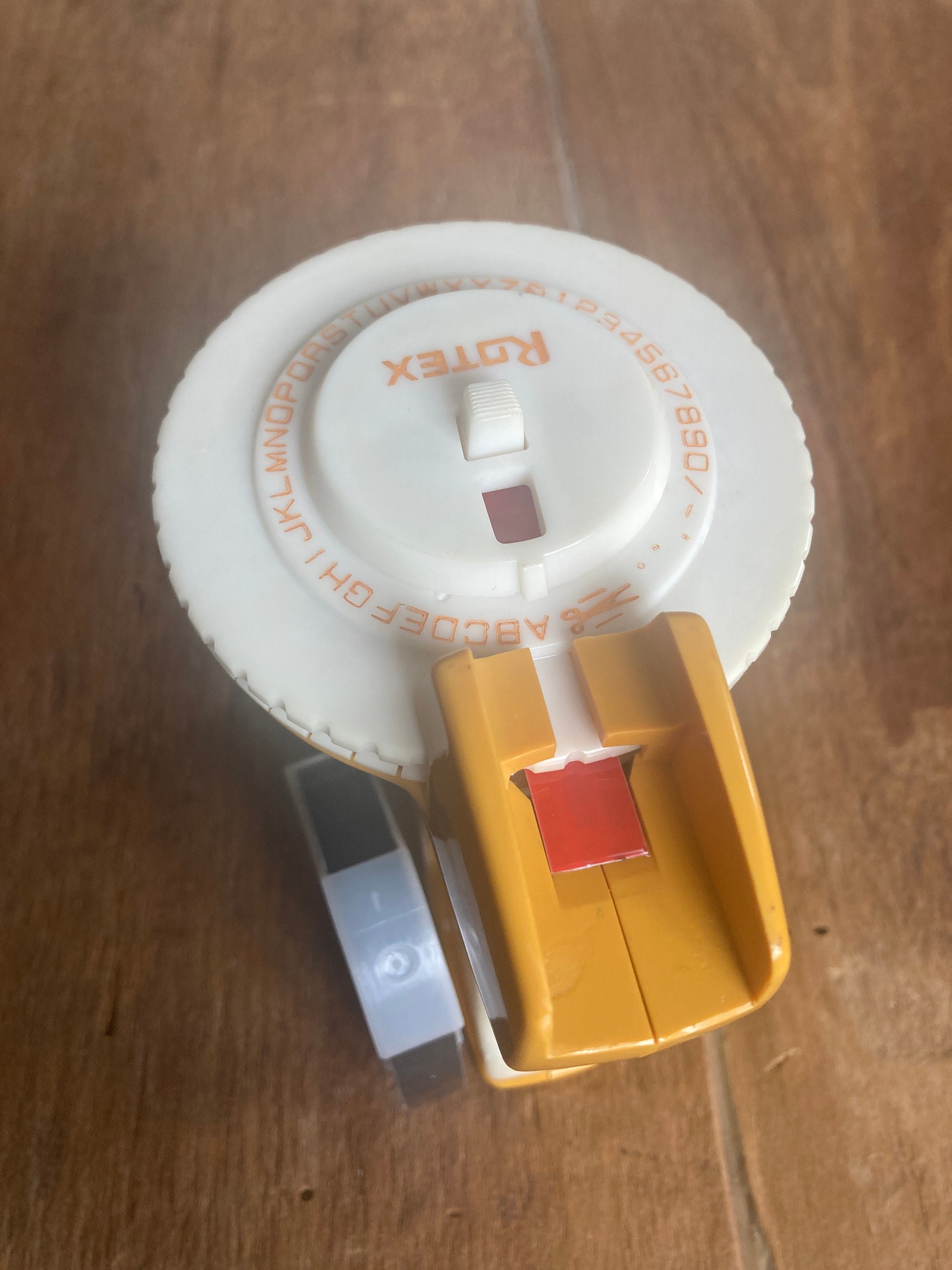 Vintage Label Maker Rotex Hand Held Label Maker Vintage Gold Etsy