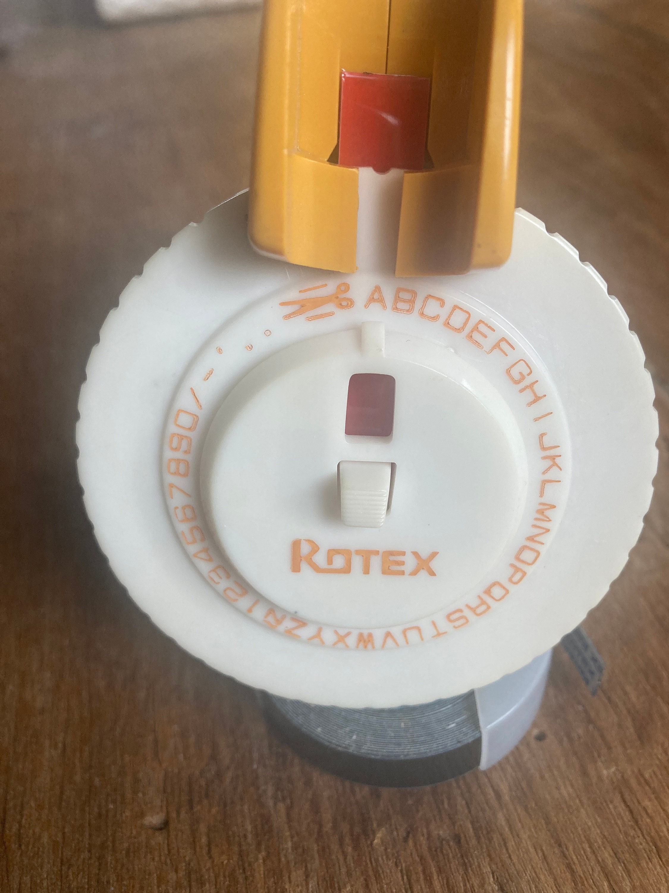 Vintage Label Maker Rotex Hand Held Label Maker Vintage Gold Etsy