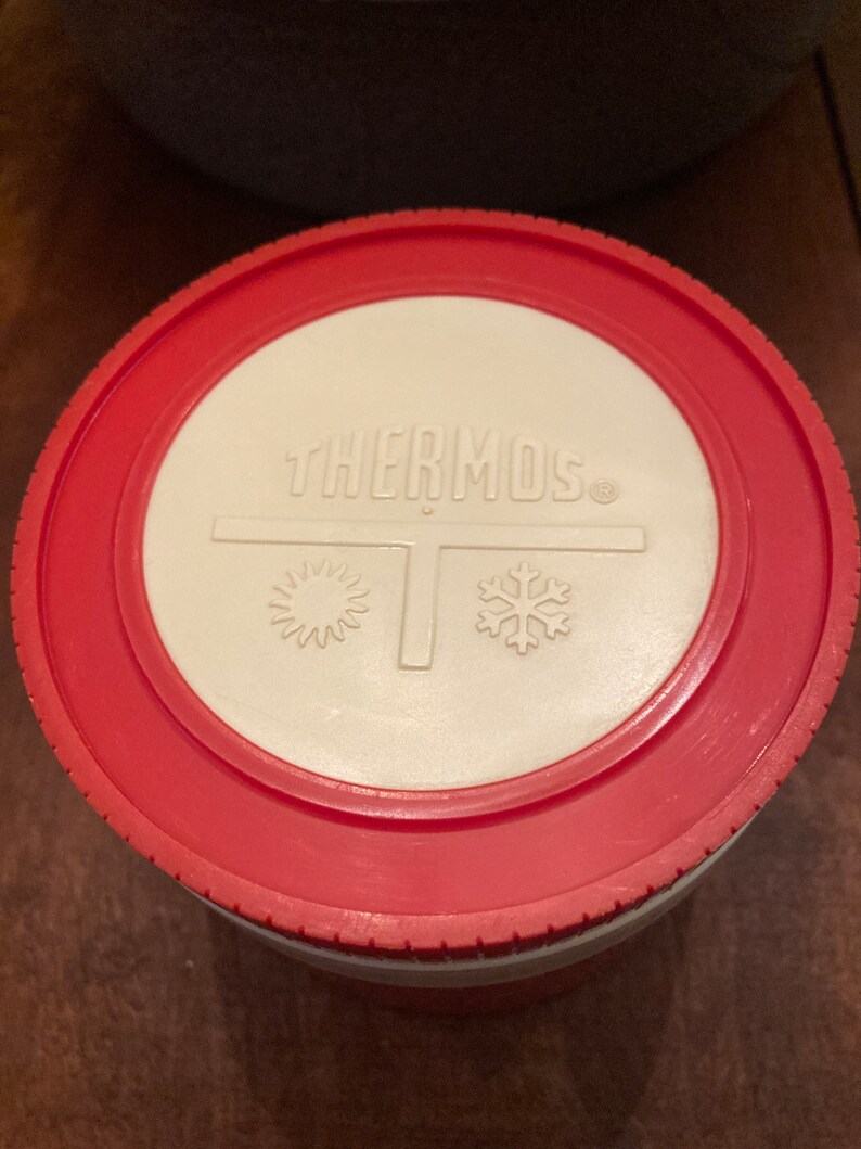 Vintage Thermos Kingseeley Model 11553 Insulated Jar 8 Oz. Red and