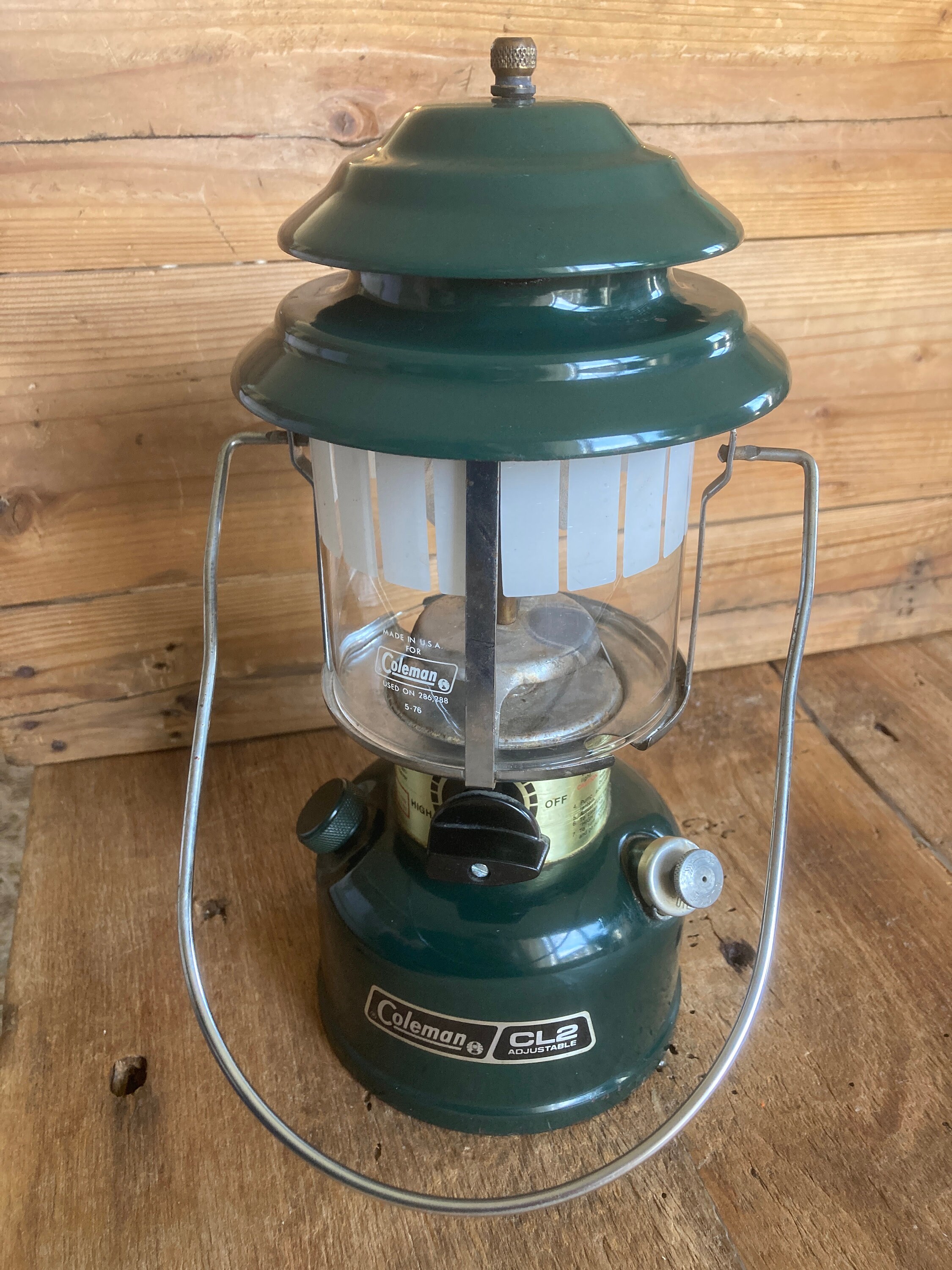 Vintage Coleman Double Mantle, CL2 Adjustable Kerosene
