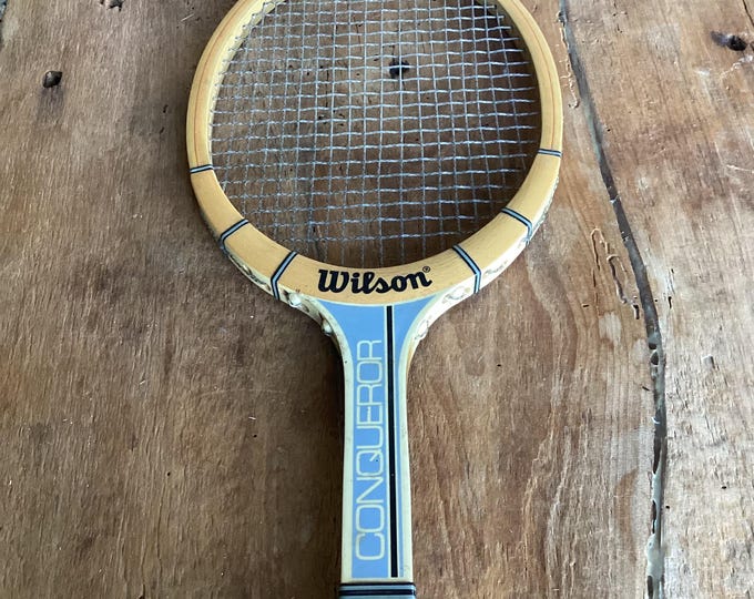 Wilson Wood Racket Vintage Wilson Wooden Tennis Racket, Conqueror Model - Etsy