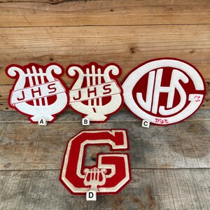 Vintage patches,award letter jacket felt/chenille patches