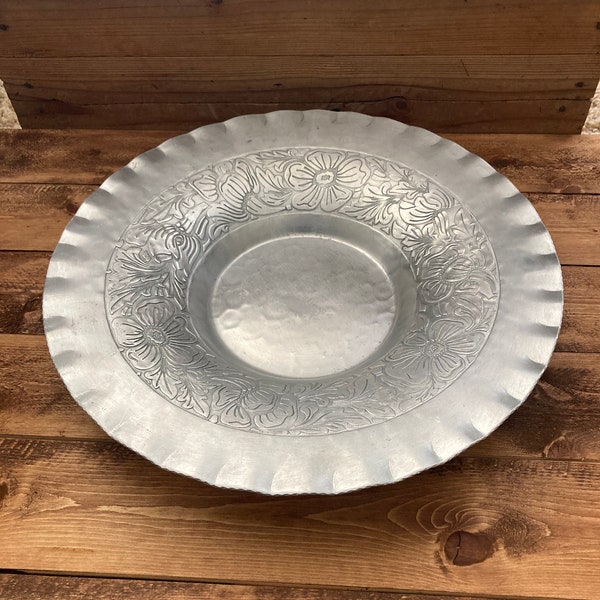 Hand Forged Everlast Metal  Bowl 14.75”