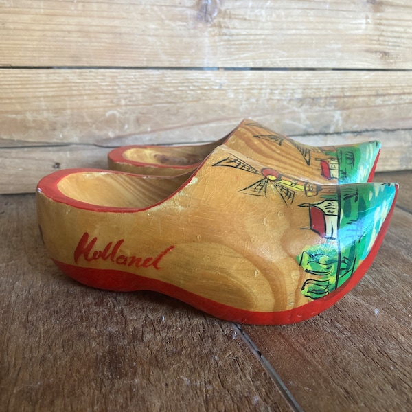 Vintage Wooden shoes- Holland- child size