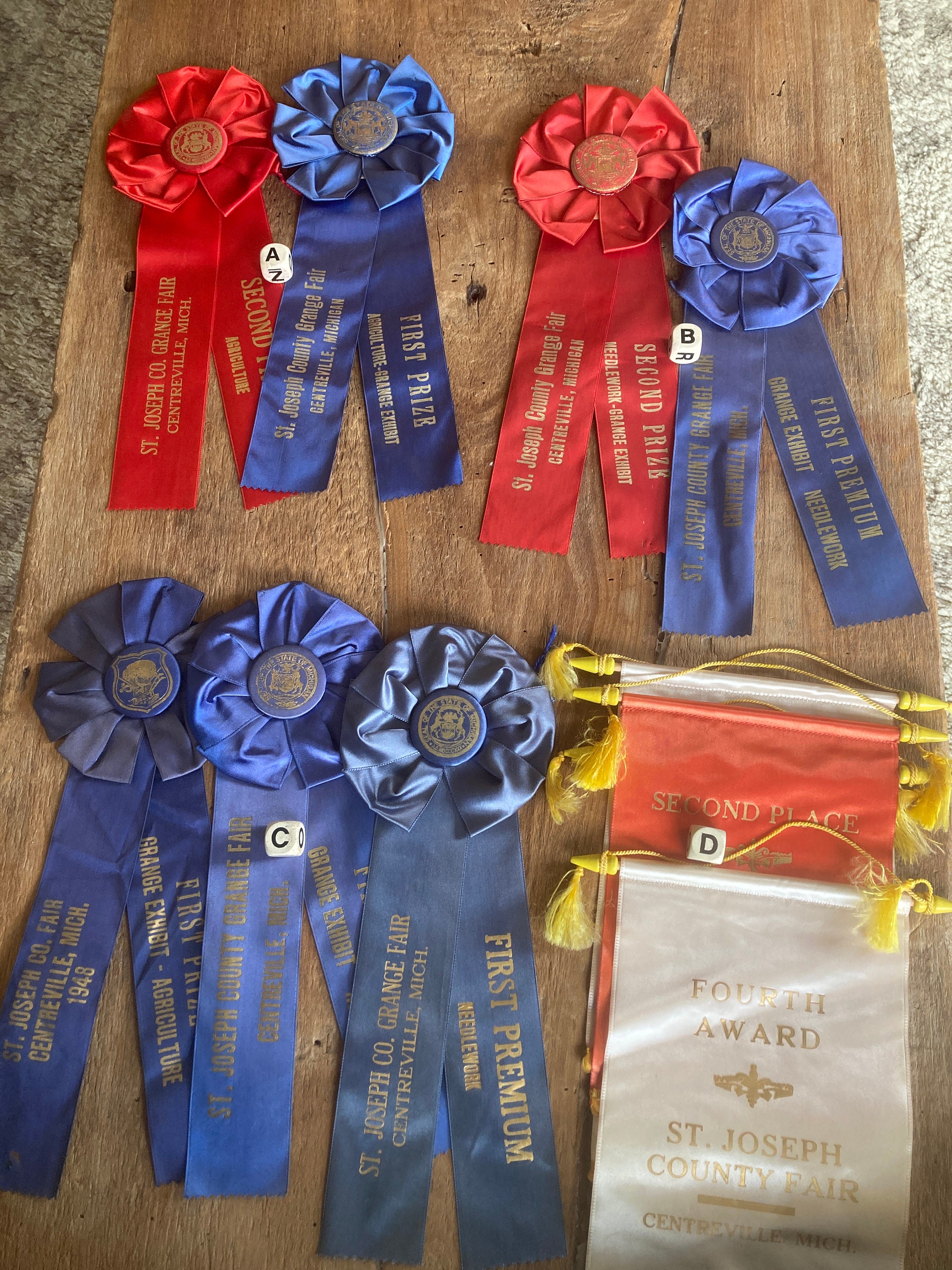 Vintage County Fair Awards Banners and Ribbons Etsy