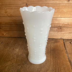 Vintage milk glass vase