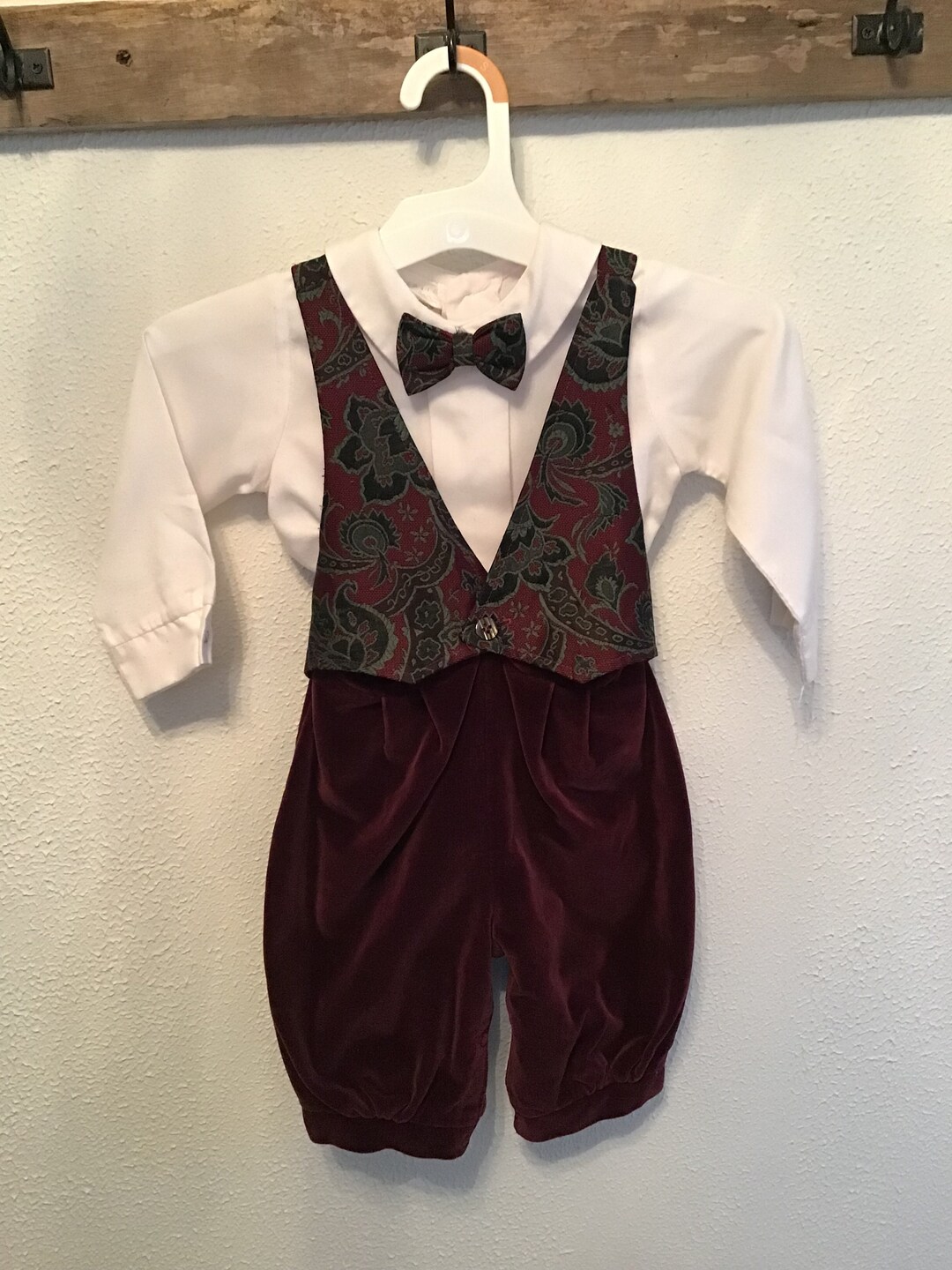 Baby Boy Pant In Velvet Stuff main image 0