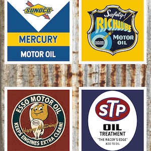 20 Printable Motor Oil/Random Coasters Multiple Styles *Instant Digital Download JPG*