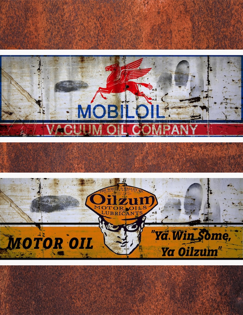 Vintage Style Motor Oil Printable JPG Labels - Etsy