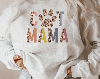 Cat mama sweatshirt Clearance