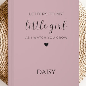 Cartas a mi hija, regalo para niña, cartas para mi niñita, regalo para baby shower, mientras te veo crecer, querida hija, recuerdo para bebé