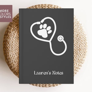 Personalized Vet Nurse Notebook, Vet Nurse Gifts, Student Vet Nurse, Gifts for Graduation, Congratulations Vet Present, Veterinarian