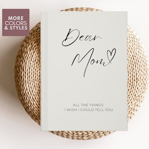 Regalo conmemorativo de la pérdida de mamá, pérdida de simpatía de la madre, cartas a mi mamá, mamá en el cielo, diario de duelo de mamá, diario de duelo conmemorativo de la madre,