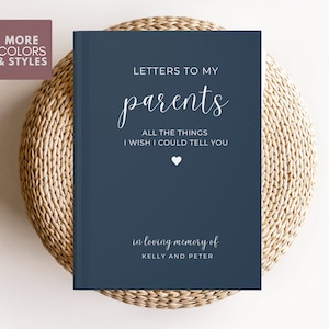 Diario conmemorativo por la pérdida de los padres Cartas a los padres Diario de duelo Regalos para padres en duelo Simpatía Duelo Mamá Papá Madre Padre