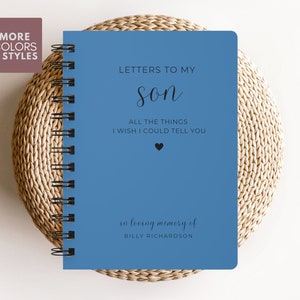 Pérdida de hijo Memorial Gift Journal, Diario de duelo, Regalo de simpatía, Cartas a mi hijo en el cielo, Pérdida de regalo de hijo, En memoria amorosa, Condolencia