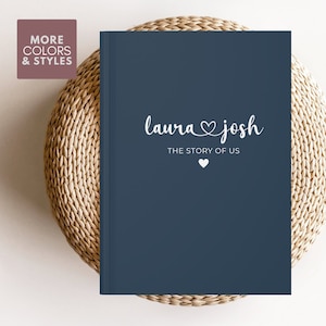 Personalized Journal for Couples, Engagement Gift for Wife, Husband Anniversary Gift, Gift for Husband Wife The Story Of Us, Love Letters