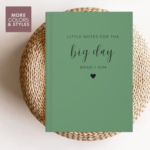 Little Notes for the Big Day Personalized Bride To Be Gift Wedding Notebook Journal Bride Gift Wedding Notes Engagement Gift Wedding Planner