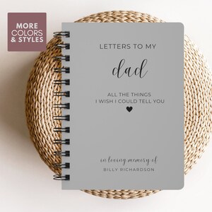 Diario de duelo por la pérdida de papá, Diario conmemorativo de la pérdida del padre, Cartas a mi papá en el cielo, Regalo de simpatía del padre, Regalo de pérdida del padre