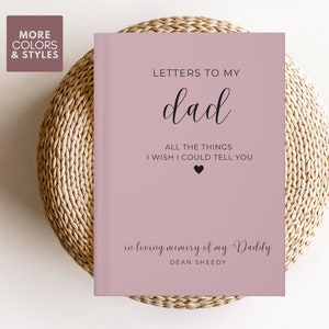 Letters to My Dad in Heaven, Father Memorial Journal Gift, Dad Loss Sympathy Gift, Dad Memorial Grief Journal Loss of Father Gift Dad Heaven