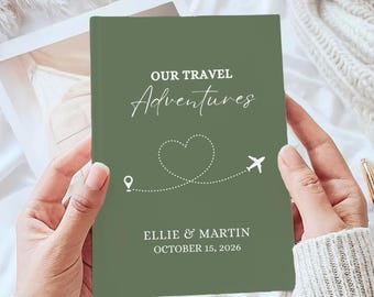 Reisdagboek cadeau nieuw avontuur dagboek camping bucketlist aangepast boek wereld reisdagboek reis minnaar cadeau voor paar cadeau vakantie Jo