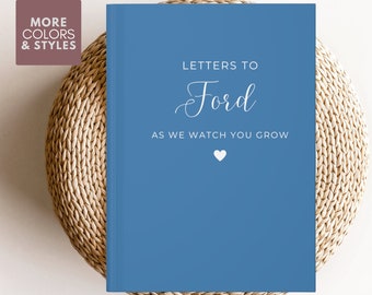 Letters To My Son, Baby Boy Gift Personalized, Letters to My Little Boy As We Watch You Grown Baby Shower Gift,  Dear Son, Baby Keepsake