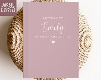 Letters To My Daughter Notebook Personalized Baby Girl Gift Letters to My Little Girl As We Watch You Grow Baby Shower Gift Dear Daughter