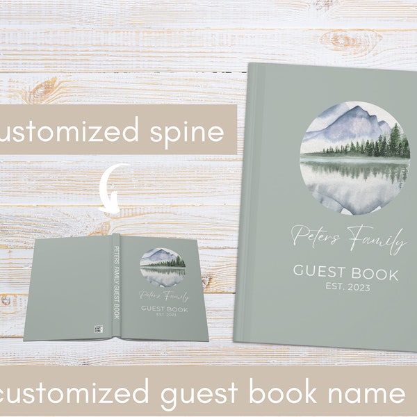 Custom Vacation Home Guest Book, Personalized Lake House Guest Book, Airbnb Guest Book, Vacation Rental Guest Book, Travel Journal