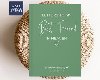 Best Friend Memorial Gift Journal, Loss Of Best Friend Gift, Letters To My Best Friend In Heaven, In Memory of Friend Condolence Gift Friend