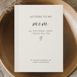 Cartas de mi hija a mi mamá, regalo de duelo por la pérdida de mi madre para mi hijo, mamá en el cielo, diario de regalos conmemorativos para madres, condolencias por la pérdida de mi madre