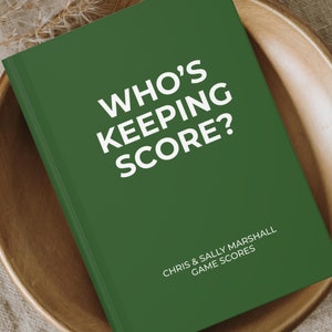 Personalized Games Night Score Book, Couples Board Game Scores, Custom Family Score Book, Friends Game Lover Gift Anniversary Housewarming