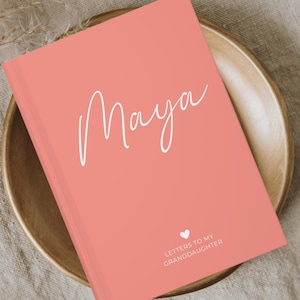 Letters To My Granddaughter Gift, Personalized Name Journal Grandkids, Dear Granddaughter, Memory Keepsake Journal, Baby Girl Gift