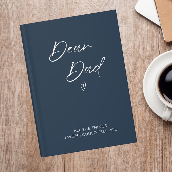 Loss of Father Gift Personalized Father Loss, Dad In Heaven Dad Sympathy Memory Keepsake Journal Dear Dad Grief Journal Dad Bereavement Gift