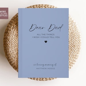 Dad Grief Journal Gift, Loss of Dad Gift, Sympathy Gift Loss of Father, Memorial Gift for Letters to Dad Loss of Dad