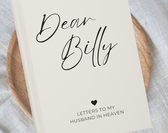 Loss of Husband Gift, Personalized Husband Memorial Journal Gift, Letters To My Husband in Heaven Notebook, Sympathy Spouse Wife Grief Gift